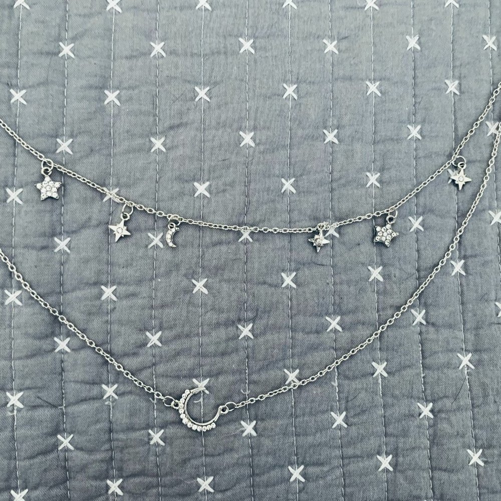Moons & Stars 🌙 ⭐️ Layered Fashion Necklace BRAND NEW